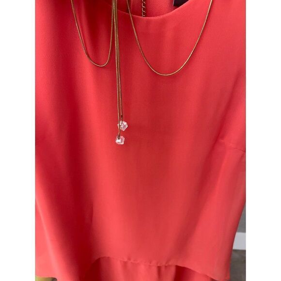 Adressing Woman Asymmetrical Layered Necklace Dress Size M - Picture 6 of 8